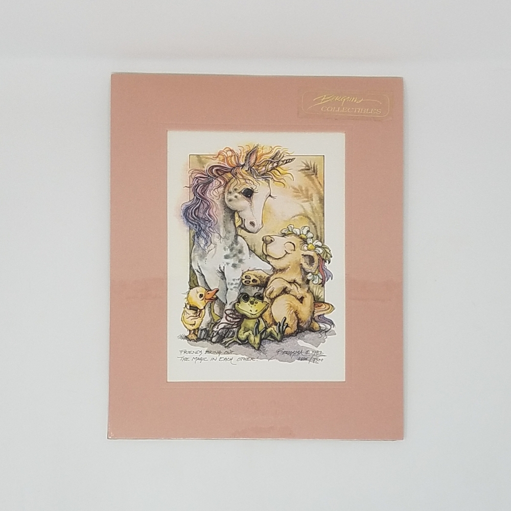 Jody Bergsma Limited Edition Lithograph Fantasy Unicorn, 8x10 - Picture 2 of 10